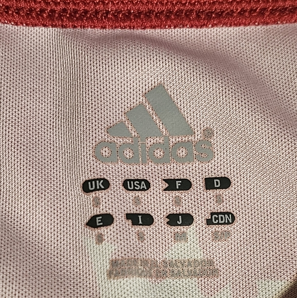 Adidas Practice Baseball Jersey Red Short New Level Red White & Blue Trim Size S - Picture 4 of 11